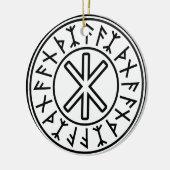 Odinの保護No.2 (黒) セラミックオーナメント (左)