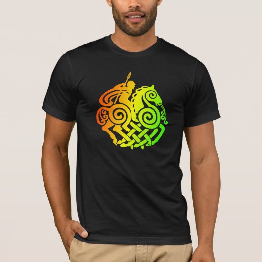 Odinの馬のワイシャツ Tシャツ (正面)