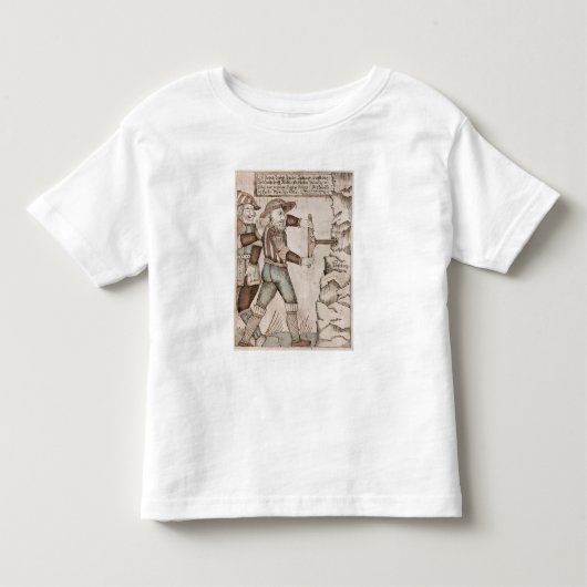 Odin著説得される巨人Baugi トドラーTシャツ (正面)