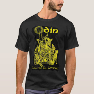 ODIN! 黒の金ゴールド Tシャツ