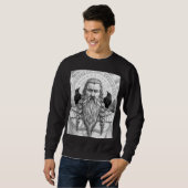 Odin Allfather Norse Mythology Sketch Art Hoodie スウェットシャツ (正面フル)