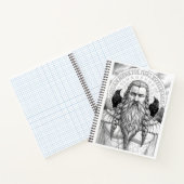 Odin Allfather Norse Mythology Sketch Art Notebook ノートブック (内部)