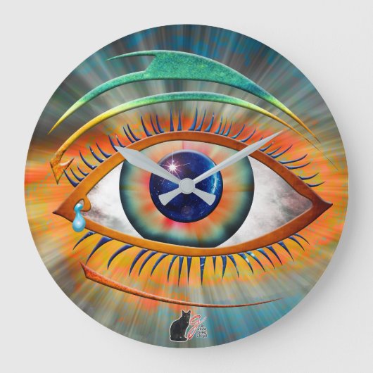 Odin's Eye ラージ壁時計 (正面)