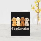 Odle Aunt Cute Dog Lover Gift Funny Women Puppy Ow カード (黄色い花)