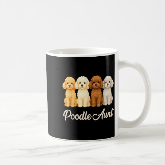 Odle Aunt Cute Dog Lover Gift Funny Women Puppy Ow コーヒーマグカップ (右)