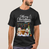 Odle Christmas Tree Lights Decorations Dog Lover X Tシャツ (正面)