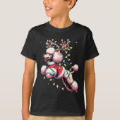 Odle Santa Christmas Tree Lights, Funny Ugly Pajam Tシャツ (正面)