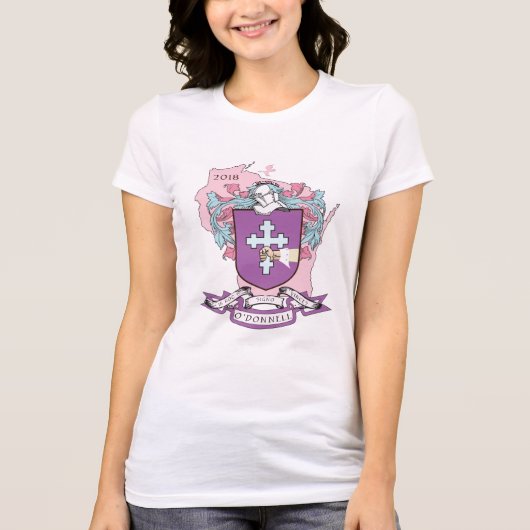 O'Donnellの女性のBella+キャンバスのお気に入りのなジャージーのTS Tシャツ (正面)