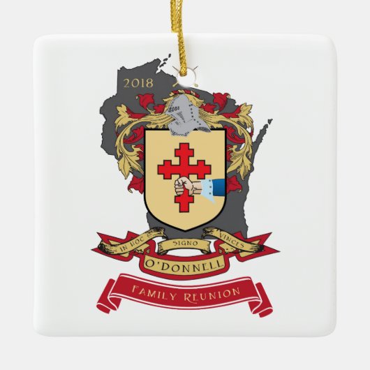 O'Donnellの家族会のオーナメント セラミックオーナメント (正面)