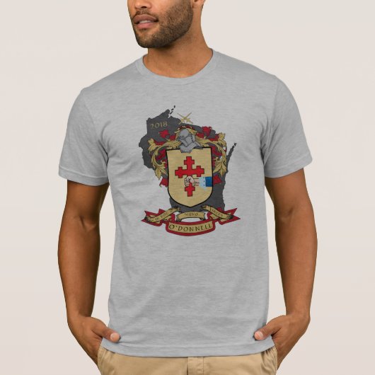 O'Donnellの男性代わりとなる服装の丸首T Tシャツ (正面)