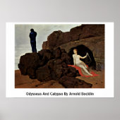 Odysseus And Calypso By Arnold Bocklin ポスター (正面)