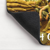 OEFの兵士、軍隊を支援 マウスパッド (コーナー)