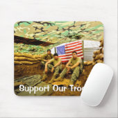 OEFの兵士、軍隊を支援 マウスパッド (マウス)