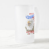 OEFアフガニスタンの退役軍人のマグ フロストグラスビールジョッキ (正面右)