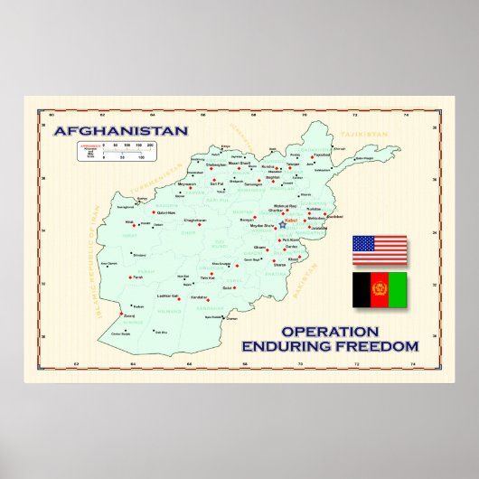 OEFマップポスター ポスター (正面)