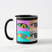 oeil photos et pop'art style マグカップ (左)