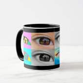 oeil photos et pop'art style マグカップ (正面左)