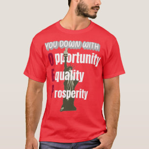 OEPでダウン Tシャツ