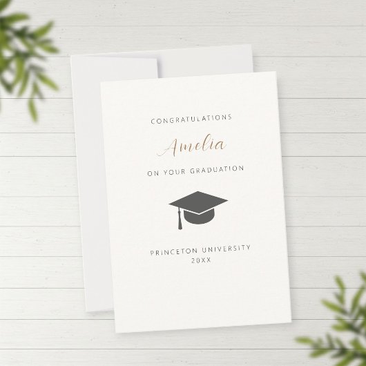 Oersonalized graduation card サンキューカード
