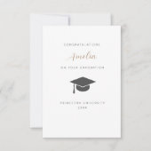 Oersonalized graduation card サンキューカード (正面)