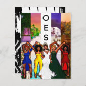 OESあいさつ空白のカードはがき ポストカード (正面/裏面)