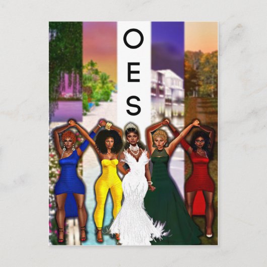 OESあいさつ空白のカードはがき ポストカード (正面)