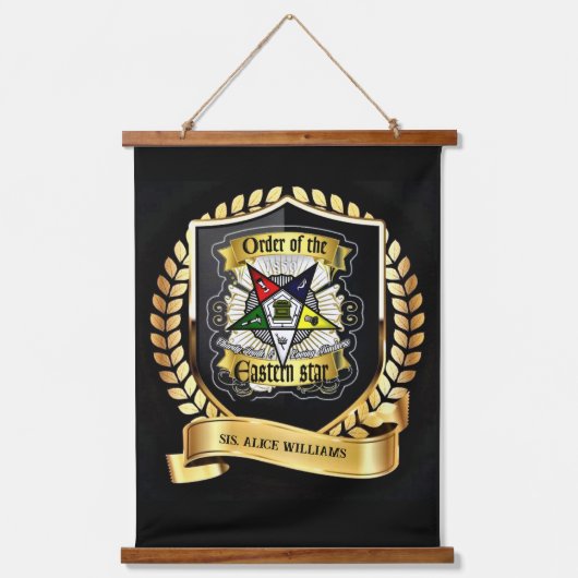 OESのぶら下がったタペストリー 吊り下げ型タペストリー (正面)