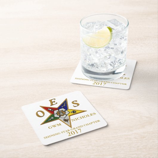 OESのカスタムな正方形のコースター スクエアペーパーコースター (インサイチュ)