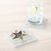 OESのカスタム ガラスコースター (アングル)