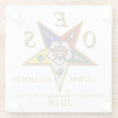 OESのカスタム ガラスコースター (裏面)