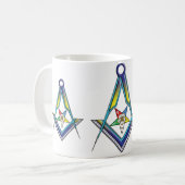 OESのフリーメーソン会員 コーヒーマグカップ (正面左)