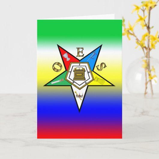 OESの挨拶状 カード (黄色い花)