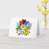 OESの花の紋章カード カード (黄色い花)