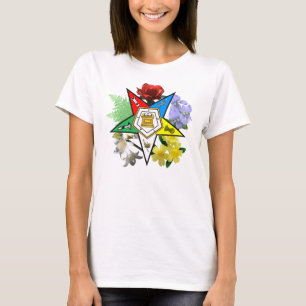 OESの花の紋章スパゲッティタンク Tシャツ