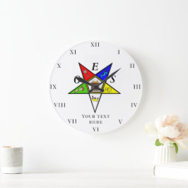 OESイースタンスターシスターフリーメーソンチャリティマソニック ラージ壁時計