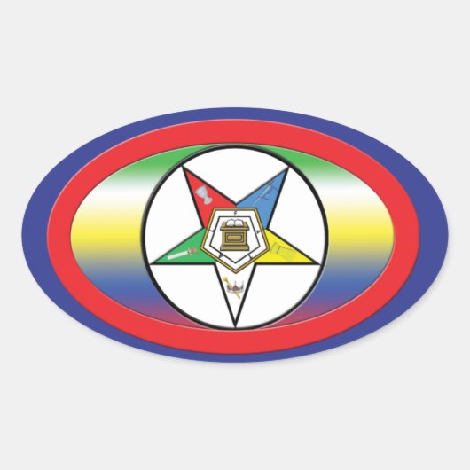 OESカラーステッカー 楕円形シール (正面)