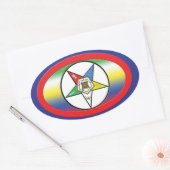 OESカラーステッカー 楕円形シール (封筒)