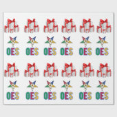 OESクリスマス ラッピングペーパー (フラット)