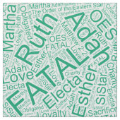 OESコラージュ緑 ファブリック (クローズアップ)