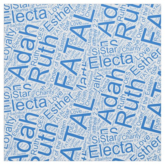 OESコラージュ青 ファブリック (見本)