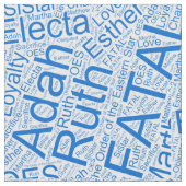 OESコラージュ青 ファブリック (クローズアップ)