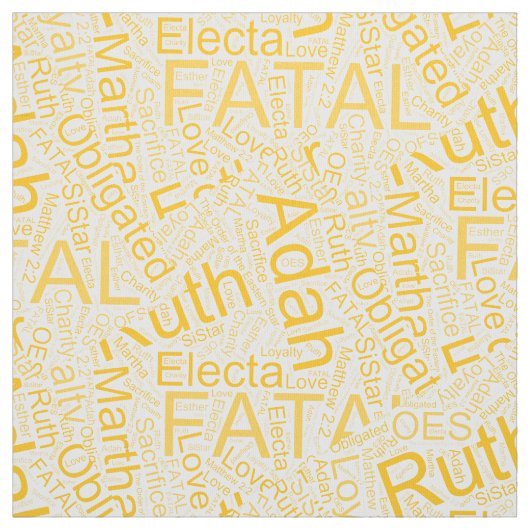 OESコラージュ黄 ファブリック (見本)