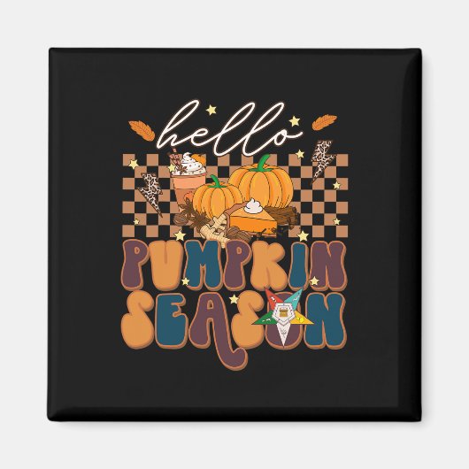 OESハロー秋カボチャシーズンの東スター マグネット (正面)