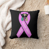 OES乳がん認識度 クッション (ブランケット)