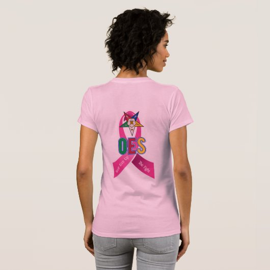 OES乳がん認識度 Tシャツ (裏面フル)