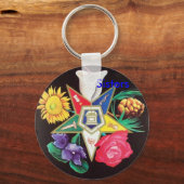 OES咲く星 キーホルダー (正面)