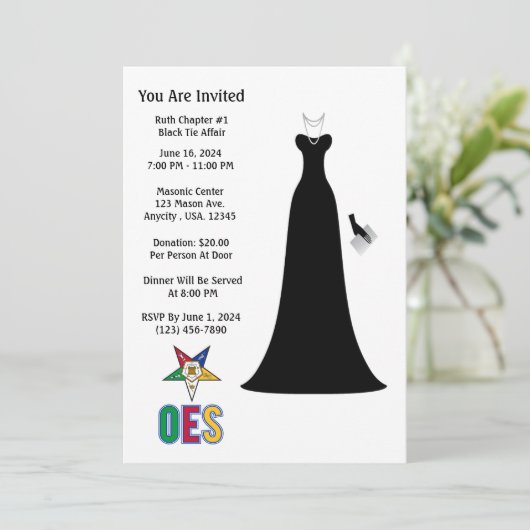 OES招待状 招待状 (スタンド正面)