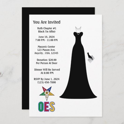 OES招待状 招待状 (正面/裏面)