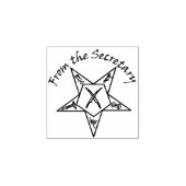 OES秘書の切手から ラバースタンプ (インプリント)