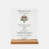 OES賞 アクリルサイン (正面)